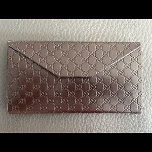 New Gucci Sunglasses Case Tri-fold Brown